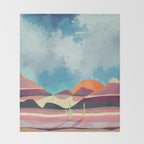 Pink Desert Glow Throw Blanket Gallery Image 2