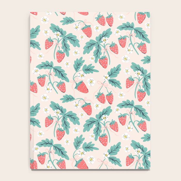 Stawberries with Flowers Notebook Gallery Image 4