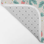 Stawberries with Flowers Bath Mat Gallery Image 2