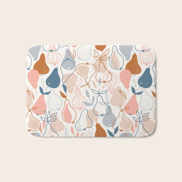 Pears in Scandinavian style Bath Mat Gallery Image 1