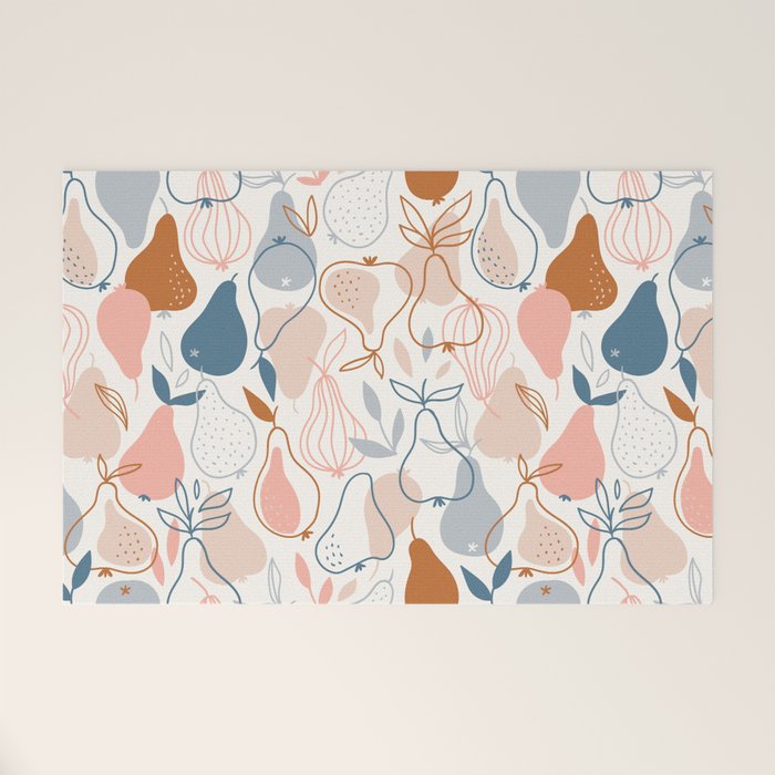 Pears in Scandinavian style Welcome Mat Gallery Image 1