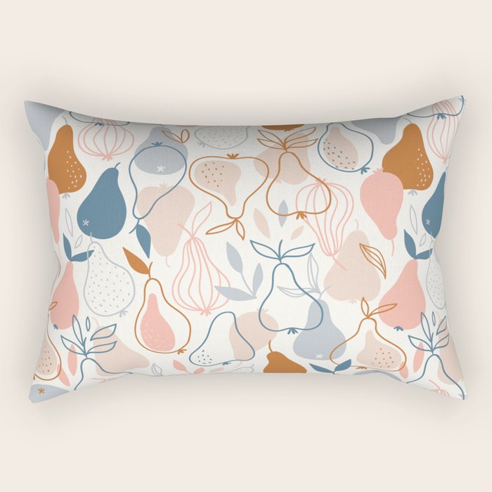 Pears in Scandinavian style Rectangular Pillow Gallery Image 1