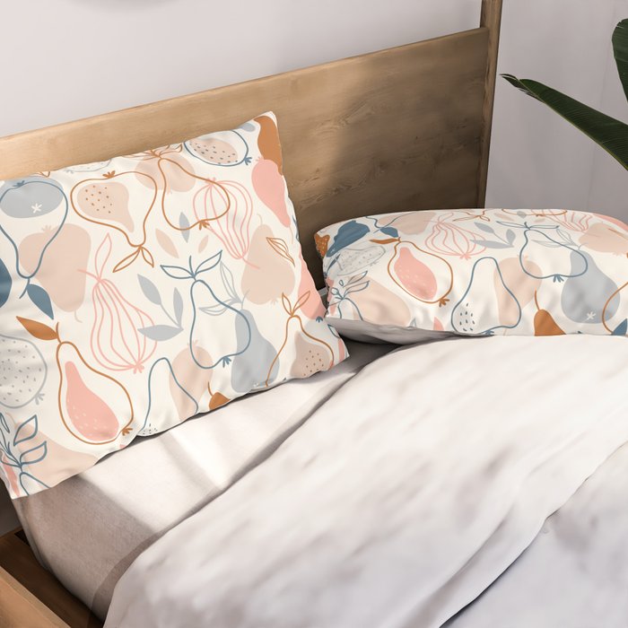 Pears in Scandinavian style Pillow Sham Gallery Image 2