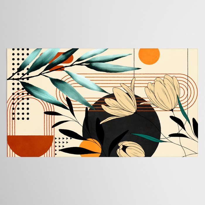 Petals Garden Geometry 1 Tablecloth Gallery Image 2