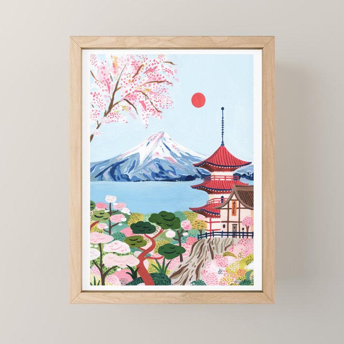 Mount Fuji Japan Mini Art Print Gallery Image 1