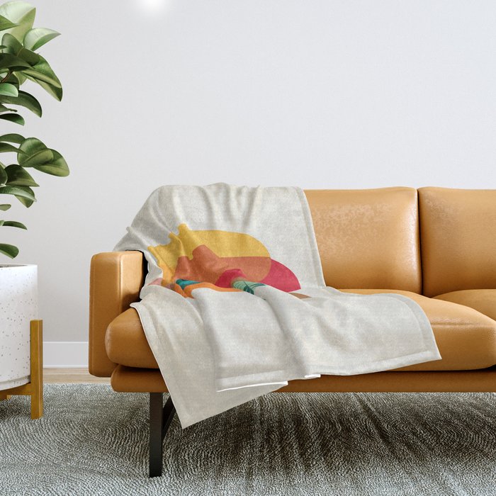 Art Pills: Mid-Century Edition Throw Blanket Gallery Image 1