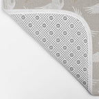 Cranes Neutral Bath Mat Gallery Image 2