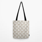 Cranes Neutral Tote Bag Gallery Image 2