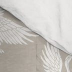 Cranes Neutral Comforter Gallery Image 4