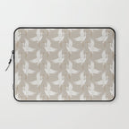 Cranes Neutral Laptop Sleeve Gallery Image 1