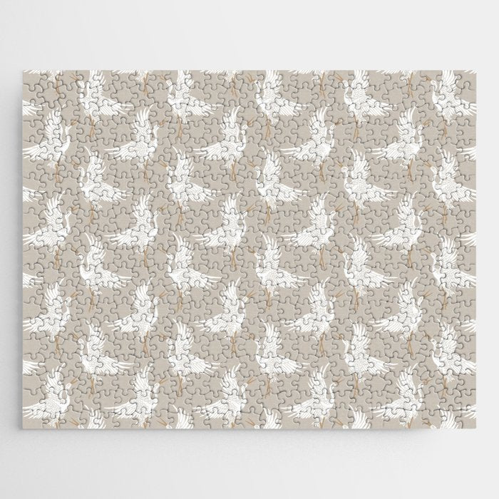 Cranes Neutral Jigsaw Puzzle Gallery Image 1