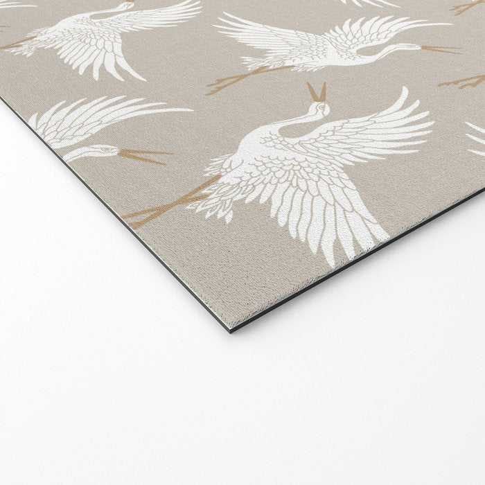 Cranes Neutral Welcome Mat Gallery Image 2