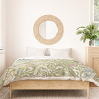 William Morris Vintage Golden Lily Green & Red  Duvet Cover Gallery Image 3