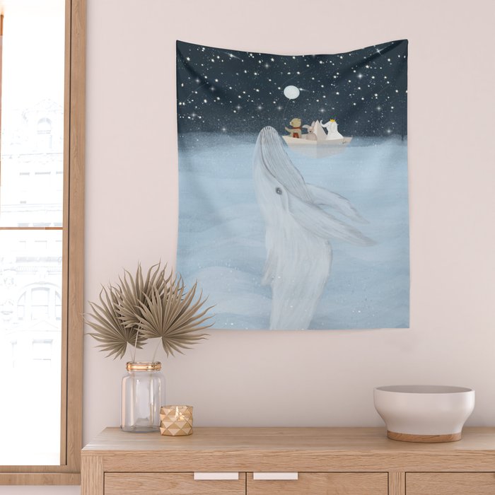 the white whale Wall Tapestry Gallery Image 2