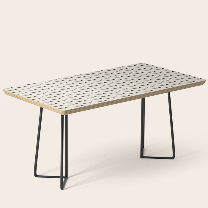 Dragonfly Pattern VIII Neutral Off White Coffee Table Gallery Image 1