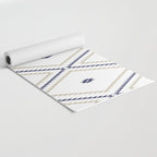 Southwestern Geometric - Tan Navy White Yoga Mat Gallery Image 2