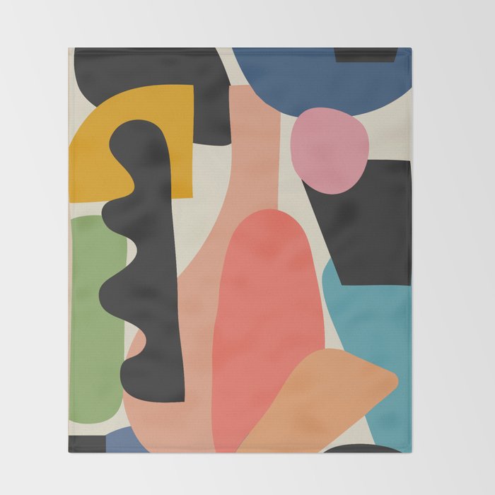 Modern Abstract Art 22 Throw Blanket Gallery Image 2