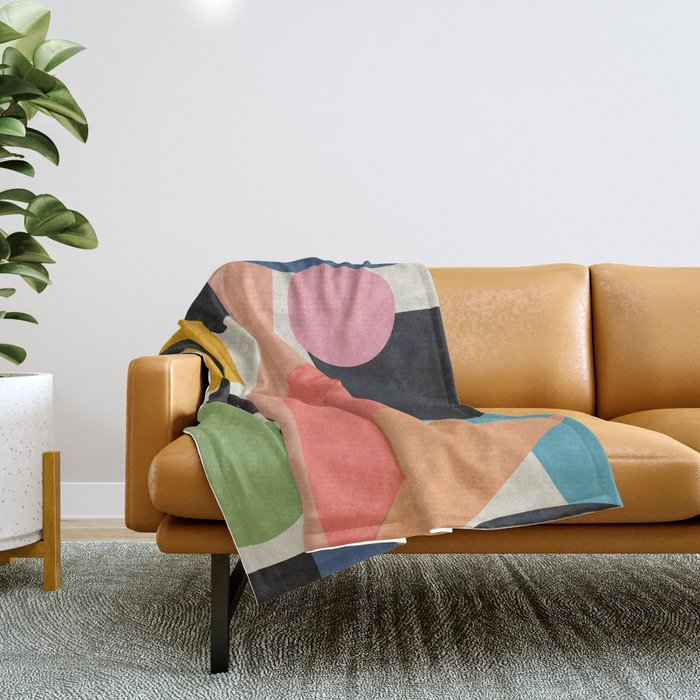 Modern Abstract Art 22 Throw Blanket Gallery Image 1