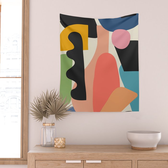 Modern Abstract Art 22 Wall Tapestry Gallery Image 2