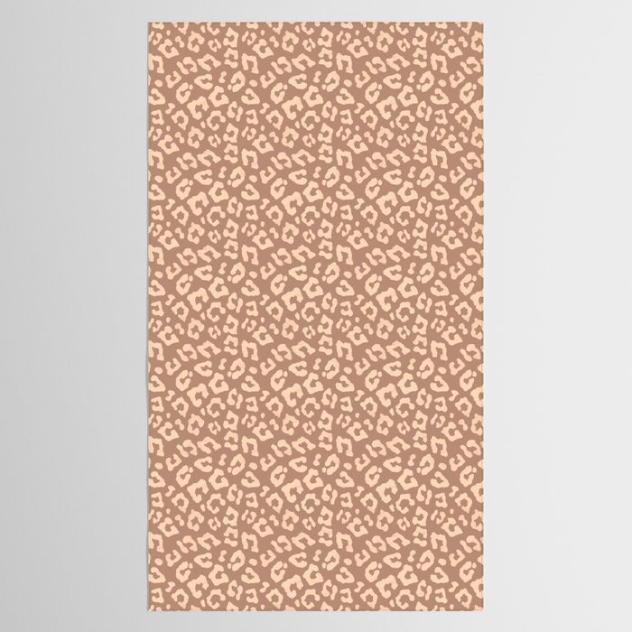 Leopard Print In Clay Brown Tablecloth Gallery Image 2