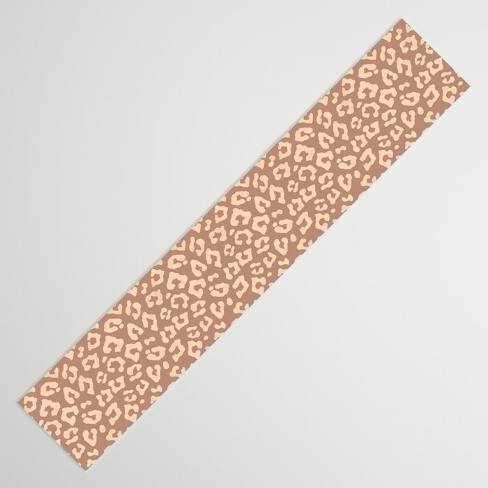 Leopard Print In Clay Brown Table Runner Gallery Image 3
