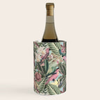 Vintage & Shabby Chic - Sepia Pink Tropical Bird Summer Garden Wine Chiller Gallery Image 3