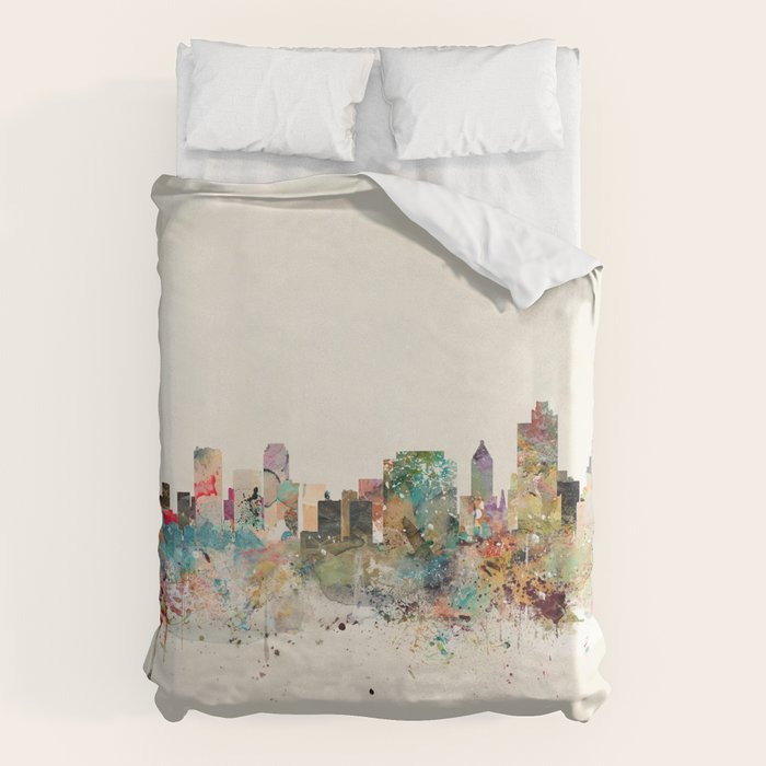 tulsa oklahoma skyline Duvet Cover Gallery Image 6