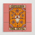 Capricorn Tarot Card Wood Wall Art Gallery Image 1