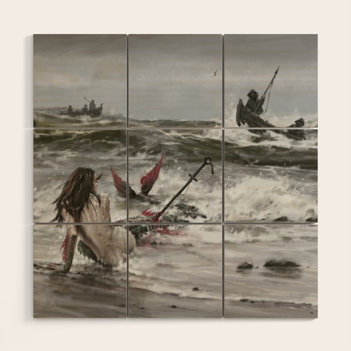 The last mermaid of the northern seas Wood Wall Art Gallery Image 1