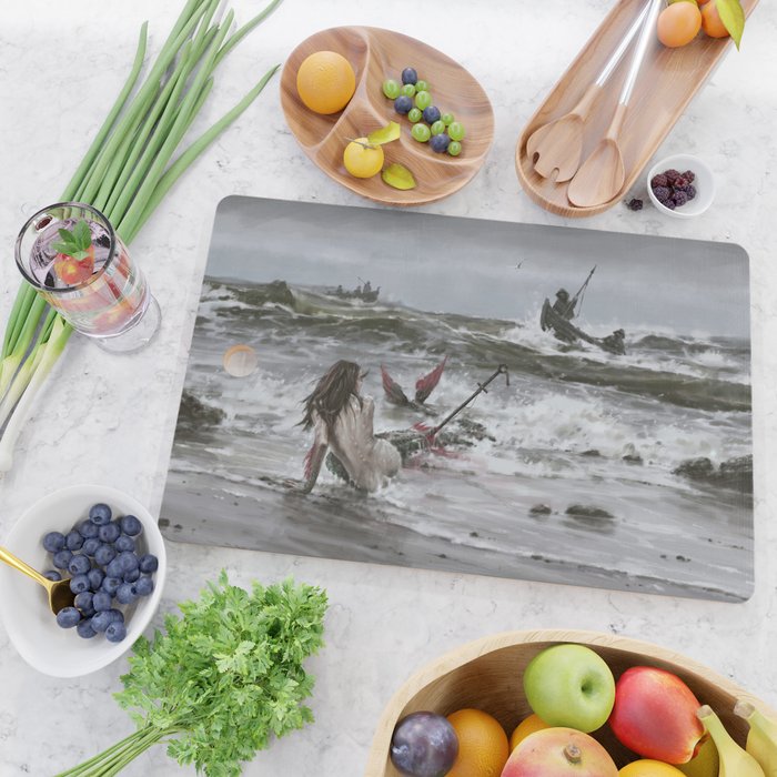 The last mermaid of the northern seas Cutting Board Gallery Image 2