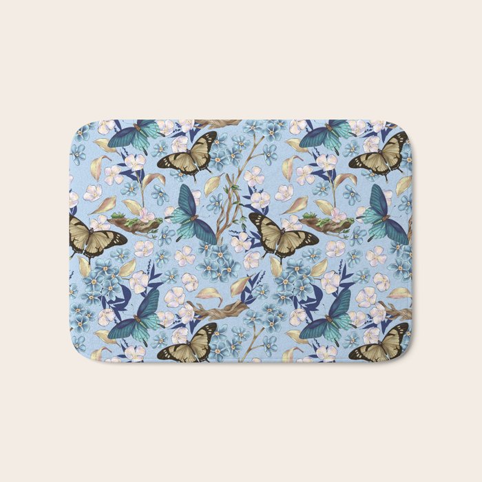 Springtime Flutter Bliss Bath Mat Gallery Image 1