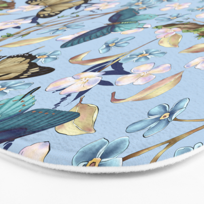 Springtime Flutter Bliss Bath Mat Gallery Image 3