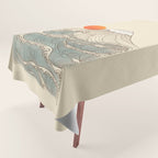Mount Fuji the great wave  Tablecloth Gallery Image 1