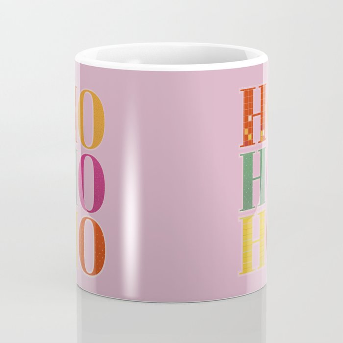 HO HO HO Festive Letters Coffee Mug Gallery Image 4