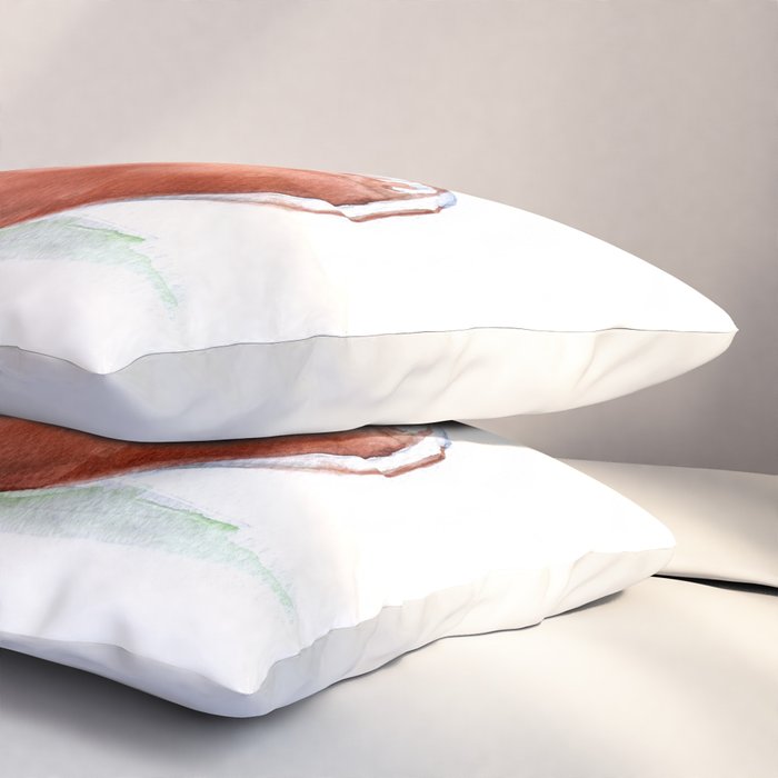 Football Watercolor Pillow Sham Gallery Image 3