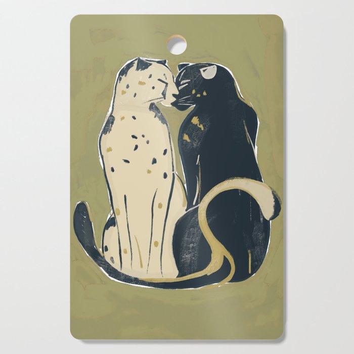 Two Cheetahs Cutting Board Gallery Image 1