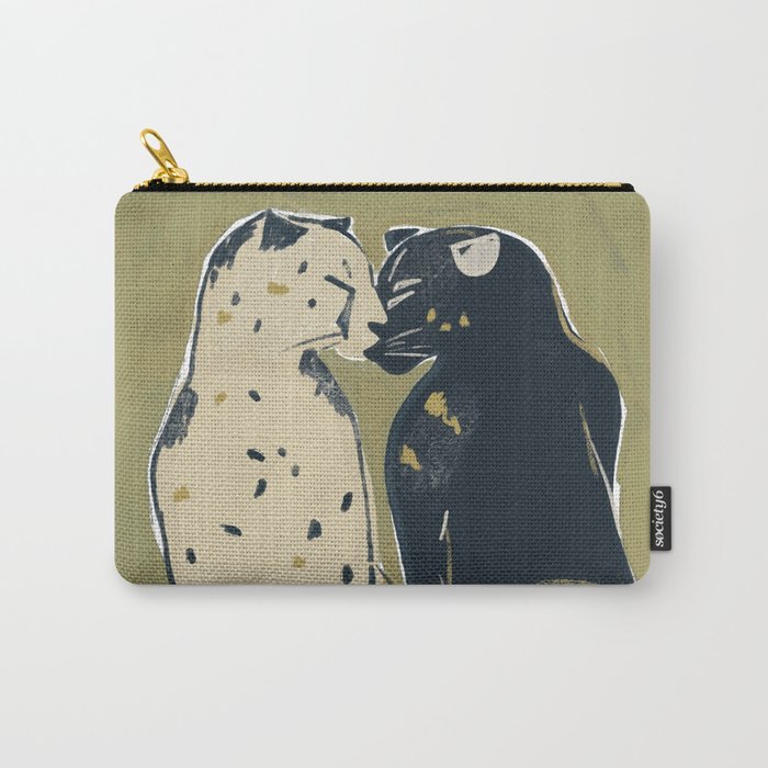 Two Cheetahs Carry All Pouch Gallery Image 1