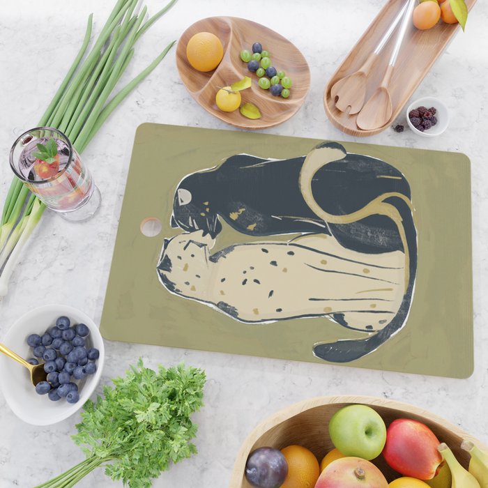 Two Cheetahs Cutting Board Gallery Image 2