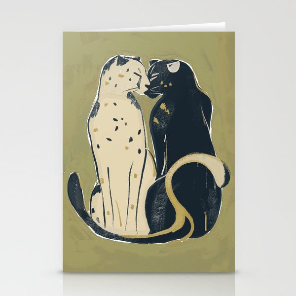 Two Cheetahs Stationery Card Gallery Image 1