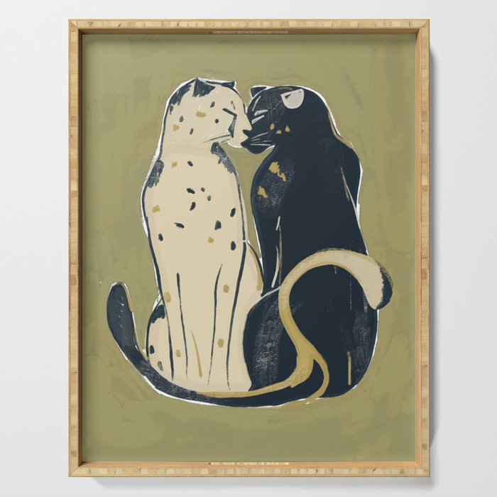 Two Cheetahs Serving Tray Gallery Image 1