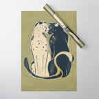 Two Cheetahs Wrapping Paper Gallery Image 1