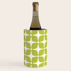 Mid Century Modern Star Pattern Chartreuse Green 2 Wine Chiller Gallery Image 3