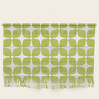 Mid Century Modern Star Pattern Chartreuse Green 2 Wall Hanging Gallery Image 1