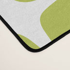 Mid Century Modern Star Pattern Chartreuse Green 2 Desk Mat Gallery Image 4