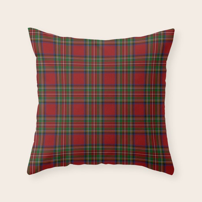 The Royal Stewart Tartan Throw Pillow Gallery Image 1