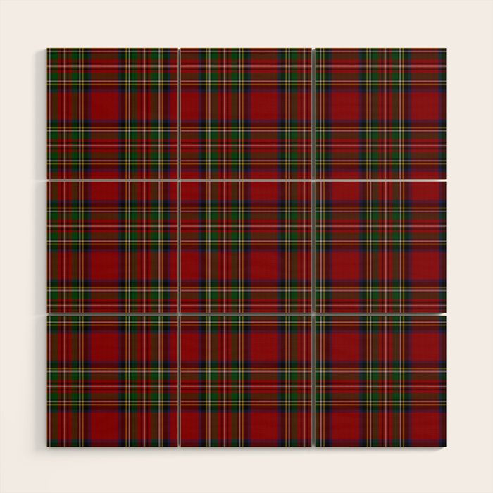 The Royal Stewart Tartan Wood Wall Art Gallery Image 1