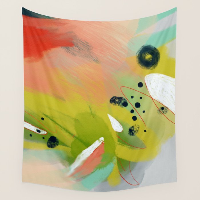 abstract spring colors 23 3 Wall Tapestry Gallery Image 4