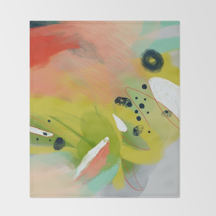 abstract spring colors 23 3 Throw Blanket Gallery Image 2