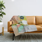 abstract spring colors 23 3 Throw Blanket Gallery Image 1