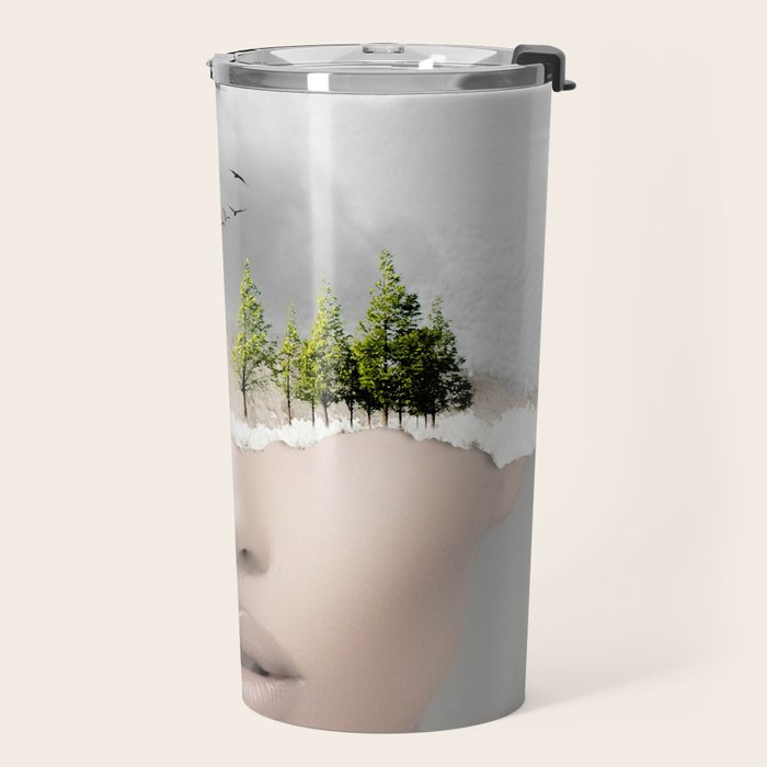 minimal collage /silence2 Travel Mug Gallery Image 2